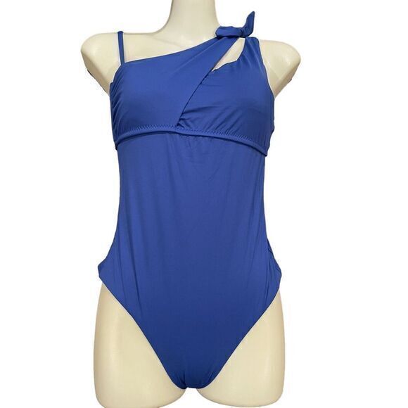 Becca By Rebecca‎ Virtue Asymmetrical One Piece Swimsuit: Size S - Picture 5 of 6